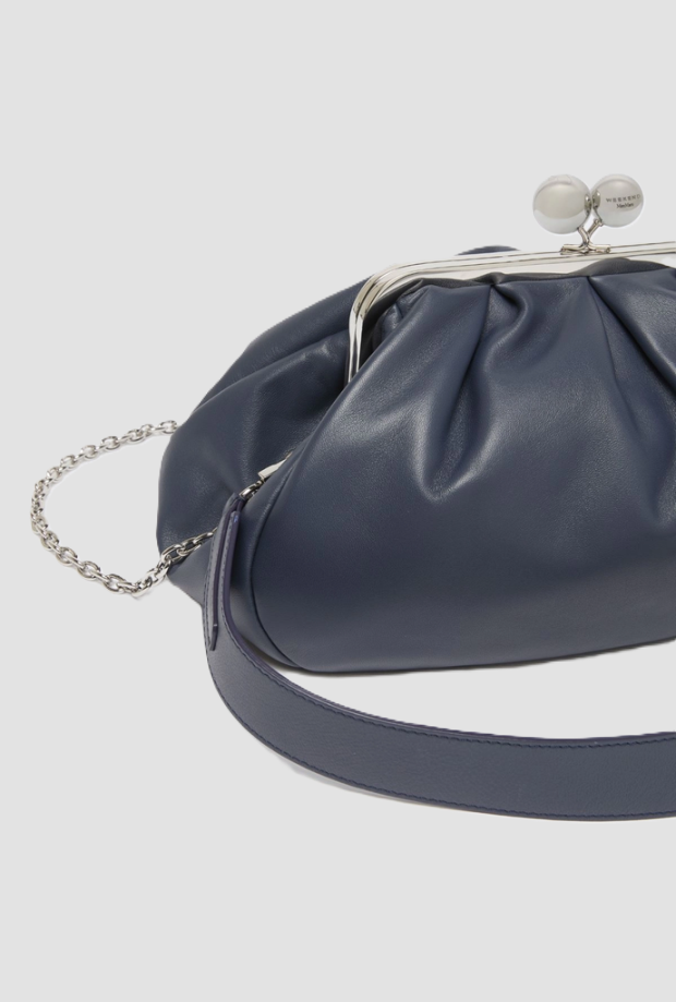 Borsa Pasticcino medium donna blu marino 