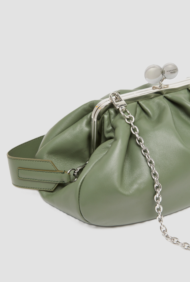 Borsa Pasticcino medium donna verde salvia 
