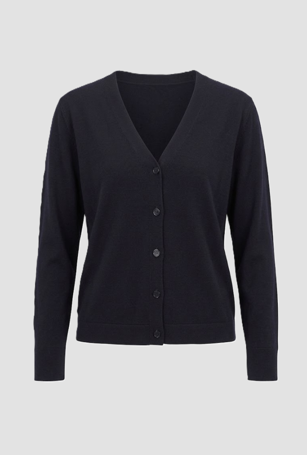 Cardigan a V donna navy blue 