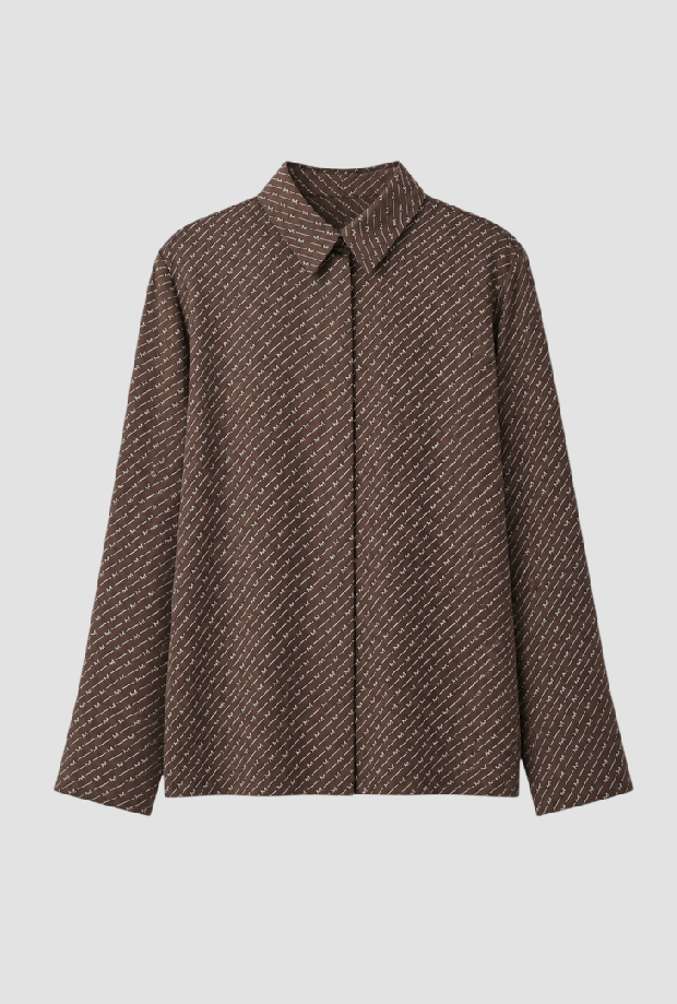 Camicia monogram donna testa di moro 