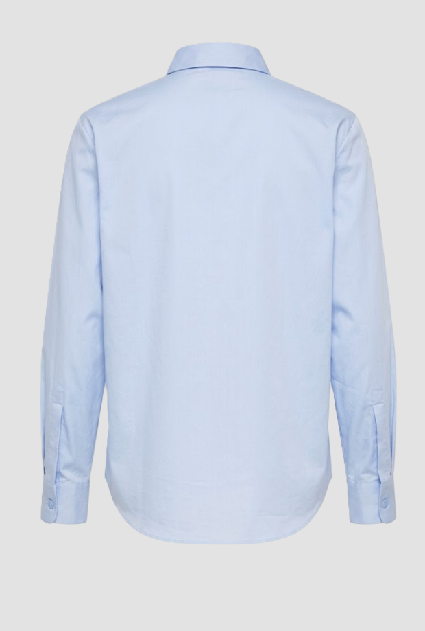 Camicia regular fit donna azzurro cielo 