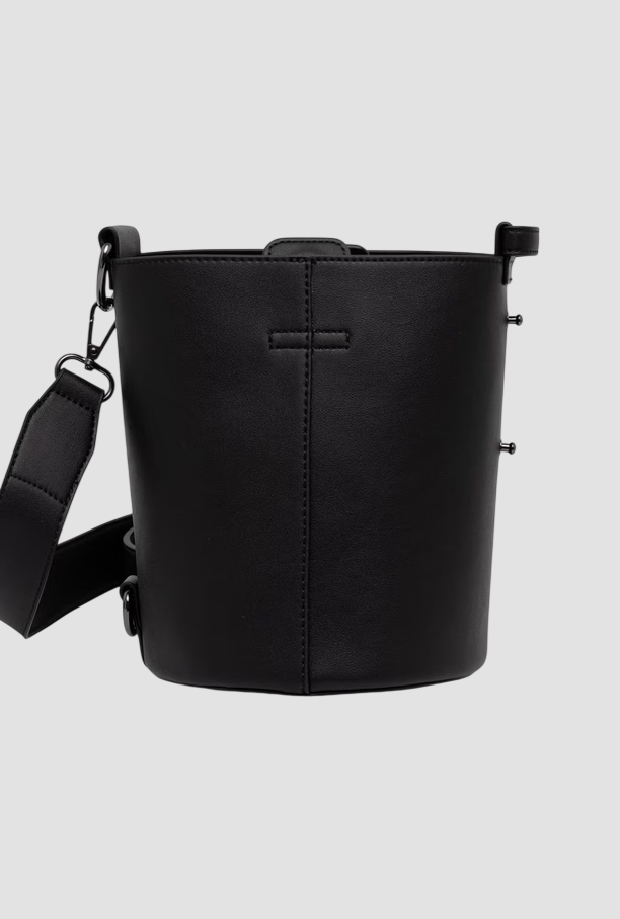Borsa a secchiello donna nero 