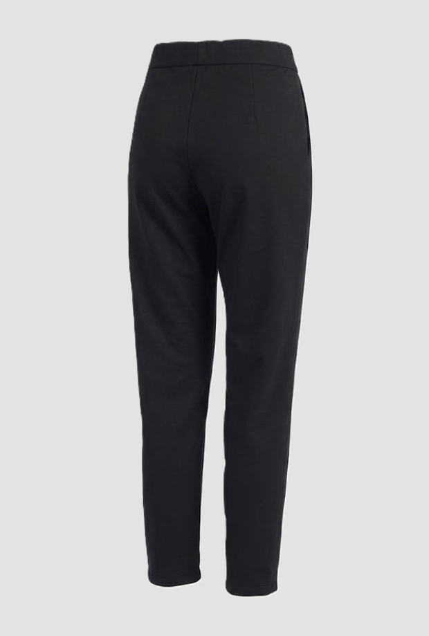 Pantalone vita alta donna nero 