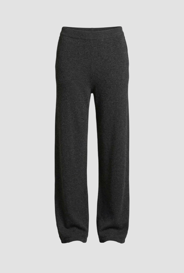 Pantalone in misto lana donna antracite 