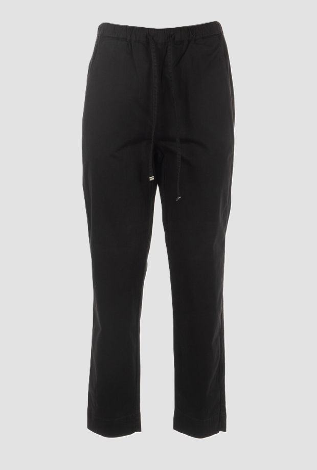 Pantalone con coulisse donna nero 