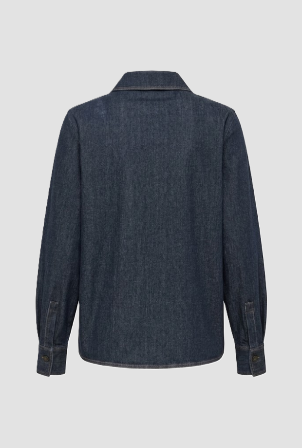 Camicia in denim donna blu 