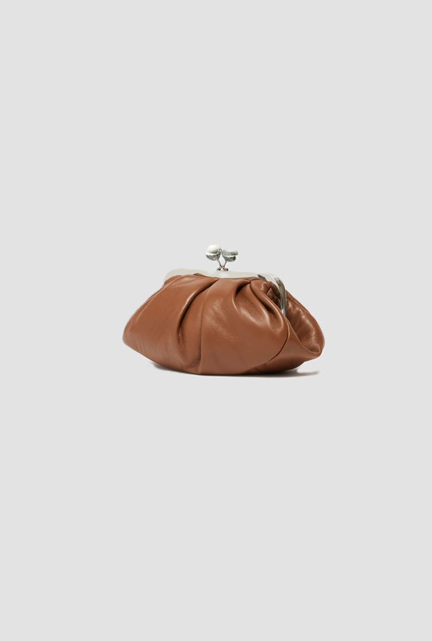 Borsa Pasticcino in montone donna cuoio 