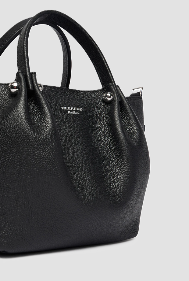 Borsa in pelle da donna nero 