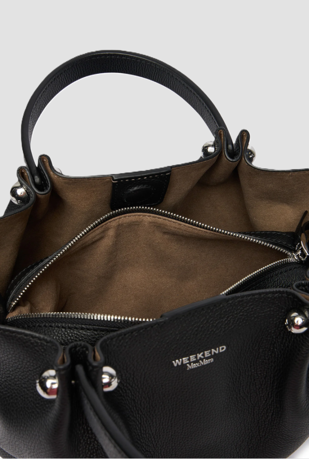Borsa in pelle da donna nero 