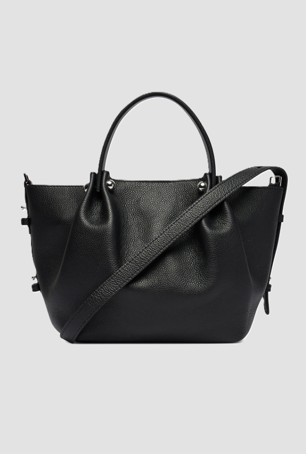 Borsa in pelle da donna nero 