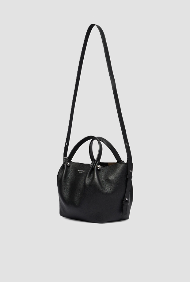 Borsa in pelle da donna nero 