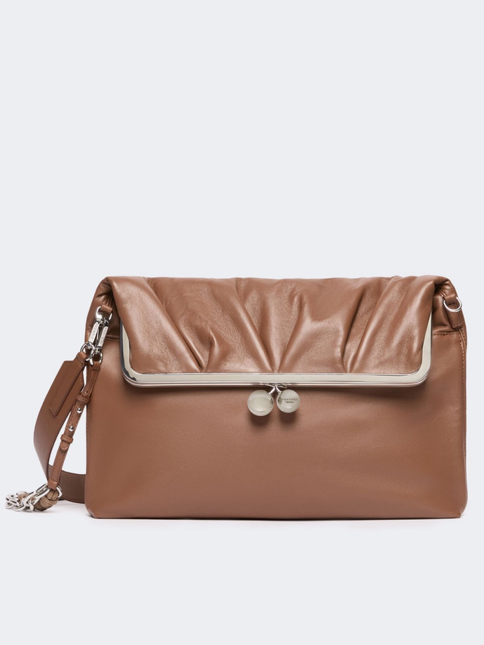 Borsa Pasticcino a busta donna cuoio 