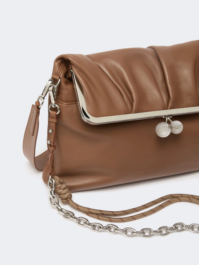 Borsa Pasticcino a busta donna cuoio 