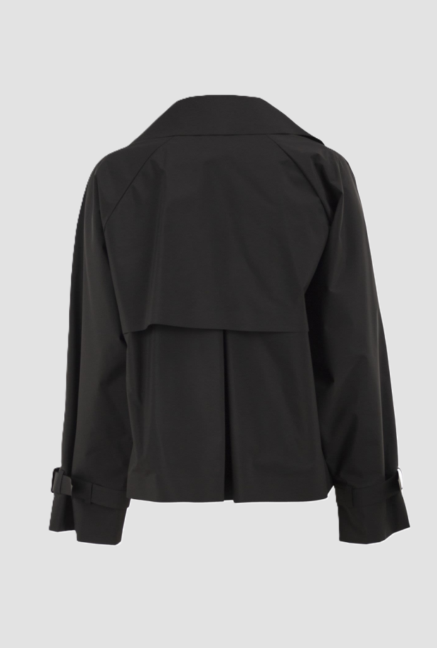 Trench corto donna nero 
