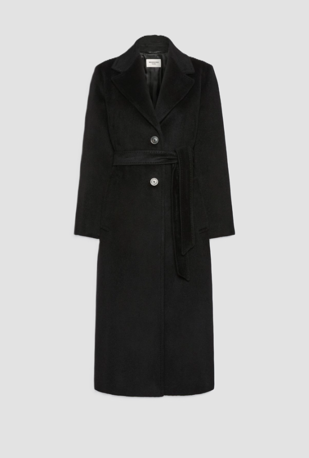 Cappotto monopetto donna nero 
