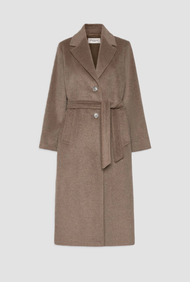 Cappotto monopetto donna marron glacé 