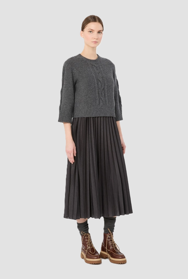 Abito 2 in 1 donna antracite 