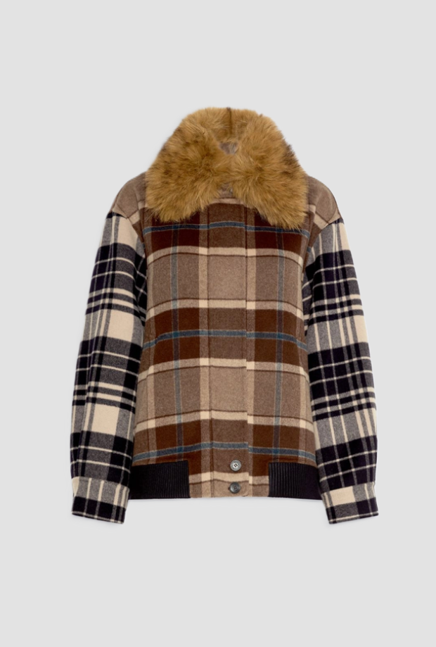 Bomber in drap donna marrone 