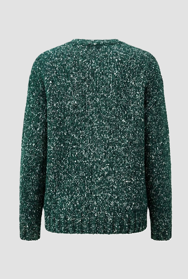 Pullover in lana donna verde 