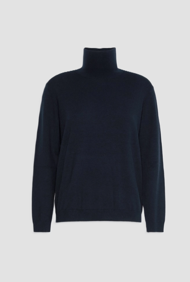 Dolcevita misto lana donna blu 