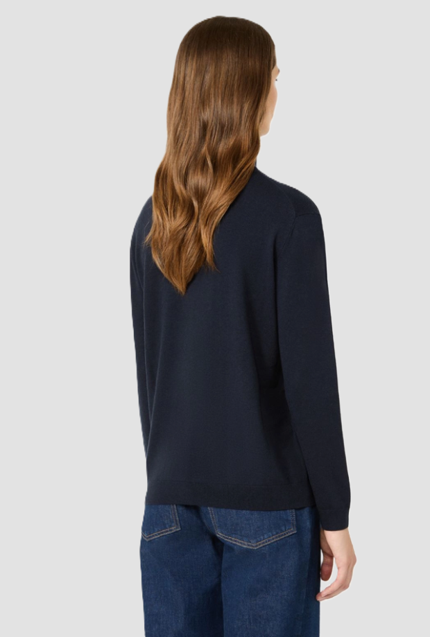Dolcevita misto lana donna blu 