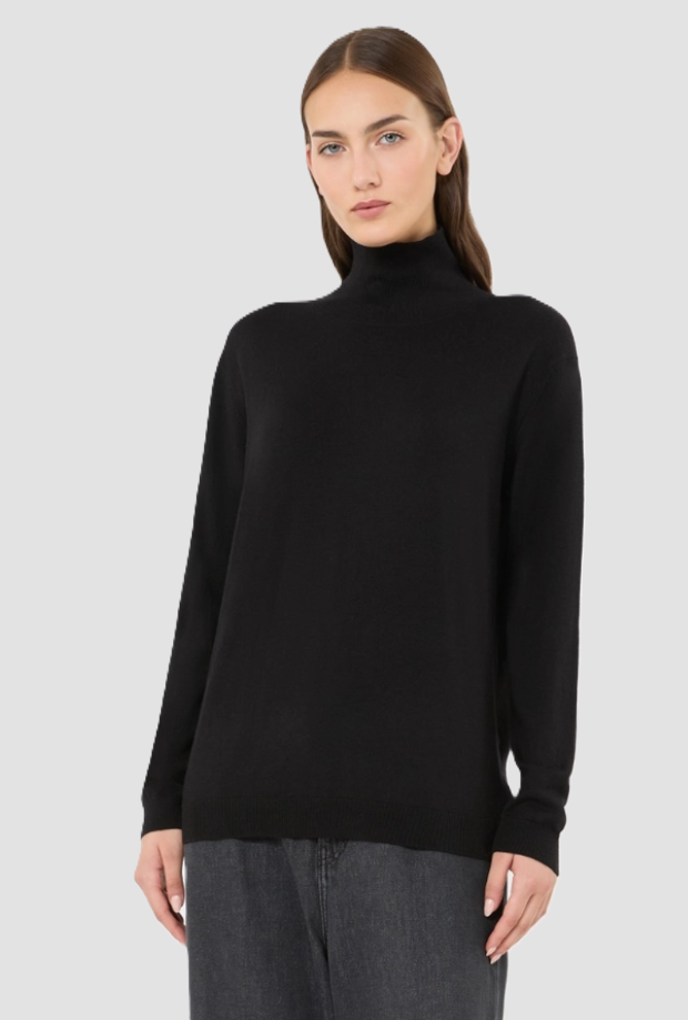 Dolcevita misto lana donna nero 