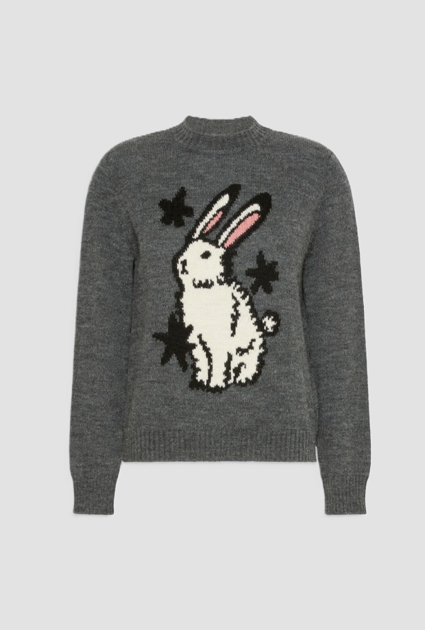 Maglia misto lana donna grigio 