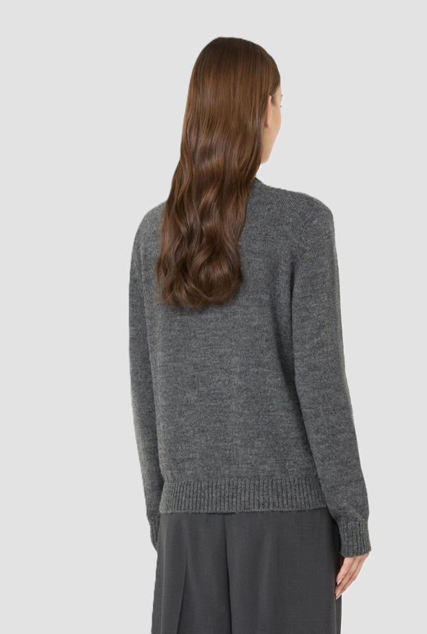 Maglia misto lana donna grigio 