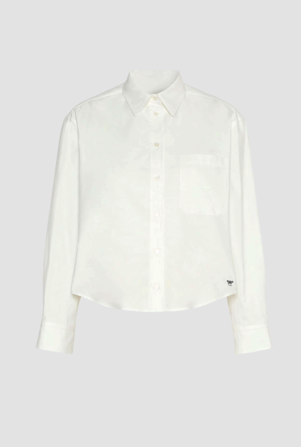 Camicia in Oxford donna bianco 