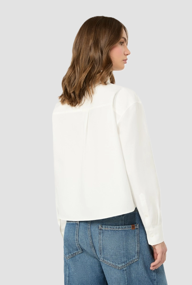 Camicia in Oxford donna bianco 