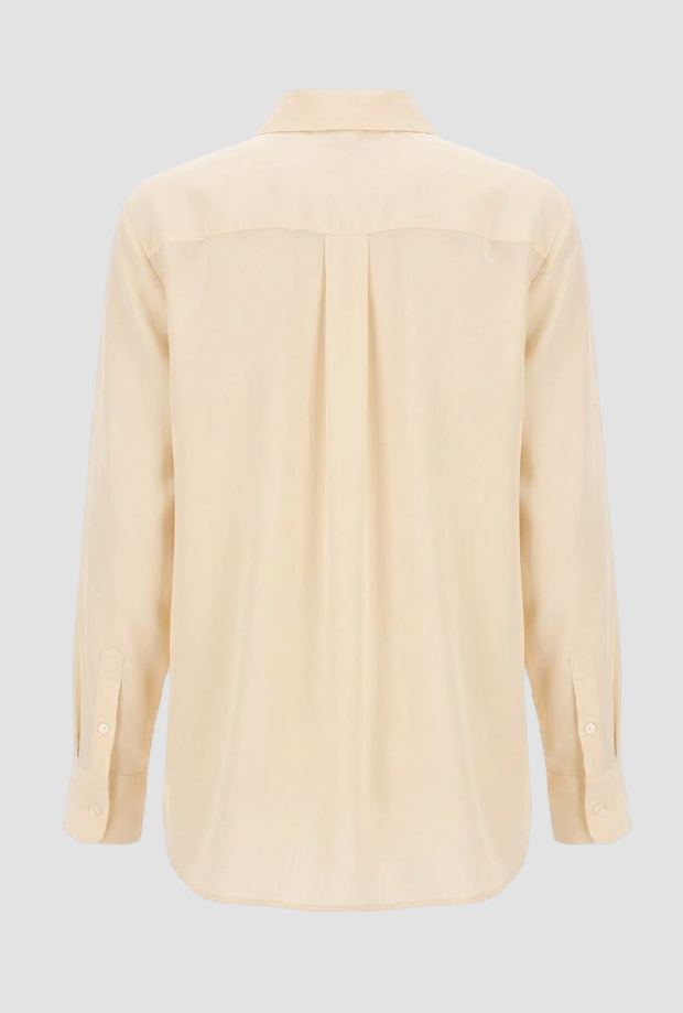 Camicia in seta donna avorio 