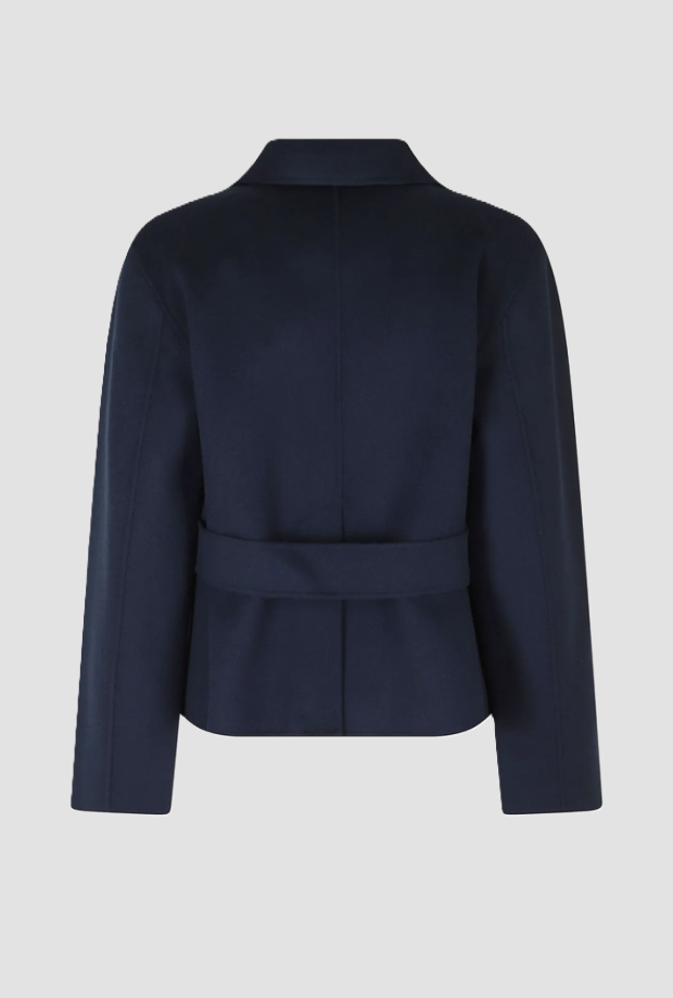 Giacca crop donna blu marino 