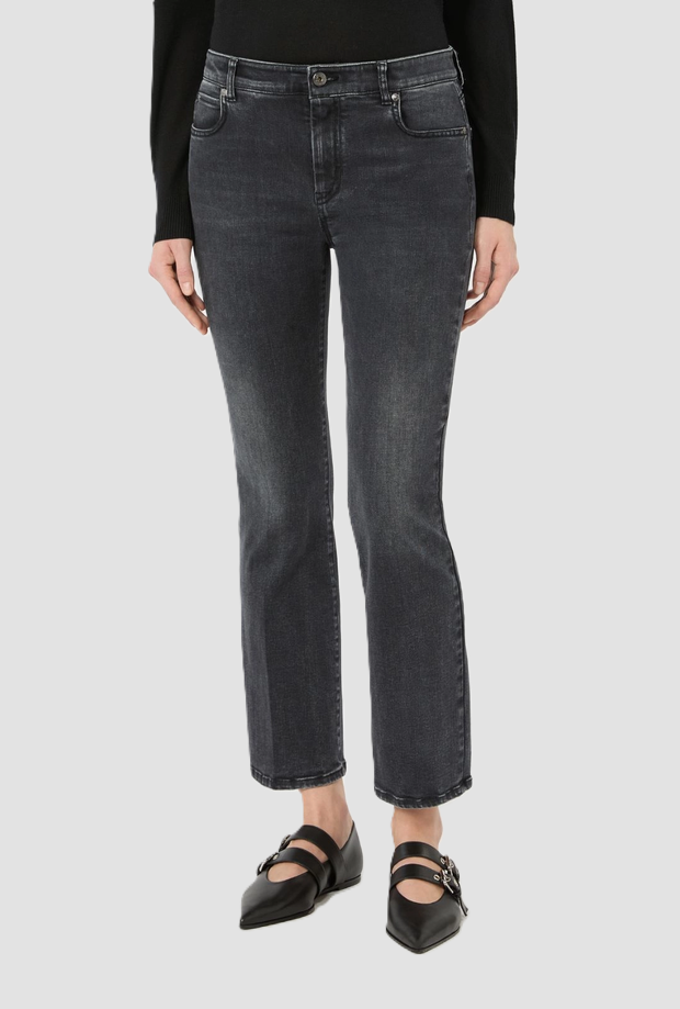 Jeans slim fit donna nero 