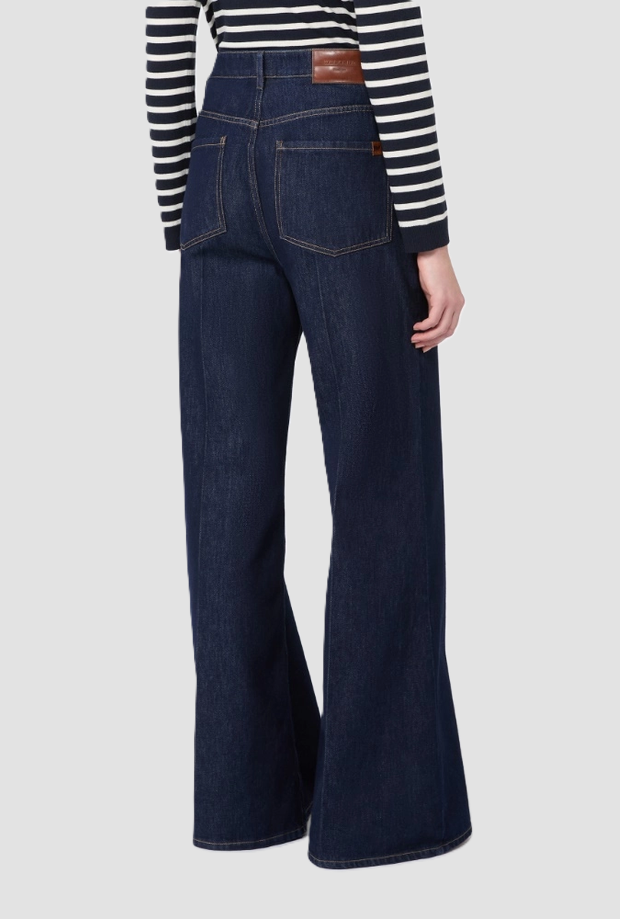 Jeans a palazzo donna blu denim 