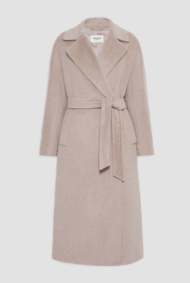 Cappotto a vestaglia donna sabbia 