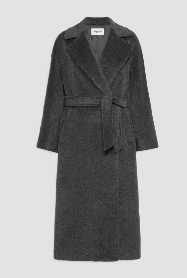 Cappotto a vestaglia donna antracite 
