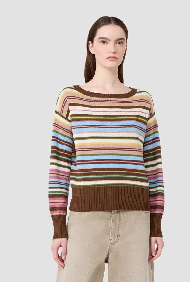 Maglia in filato donna multicolor 