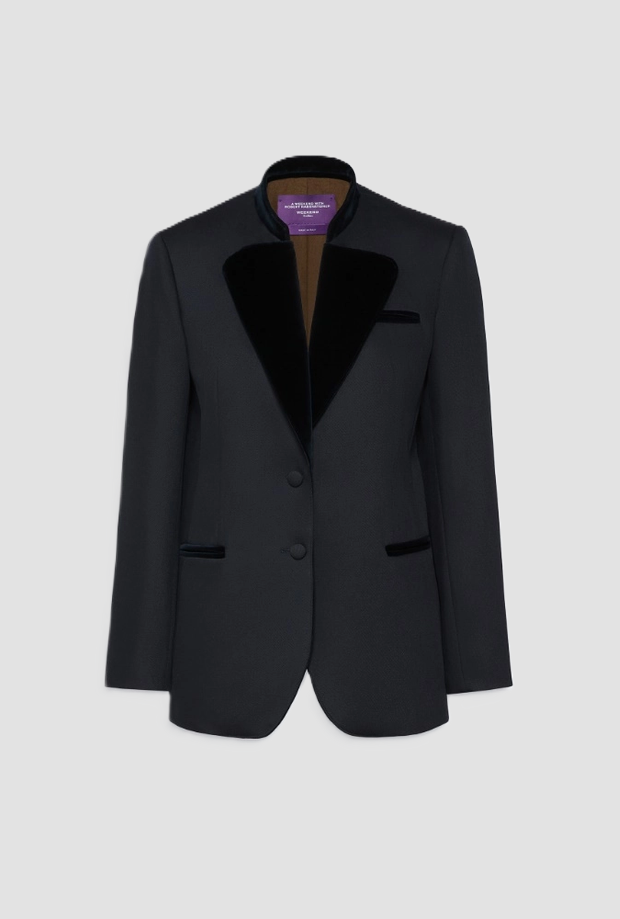 Giacca monopetto donna blu marino 