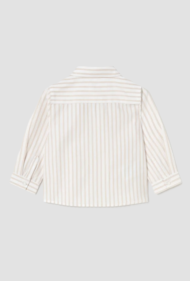 Camicia a righe da bambino biscotto 