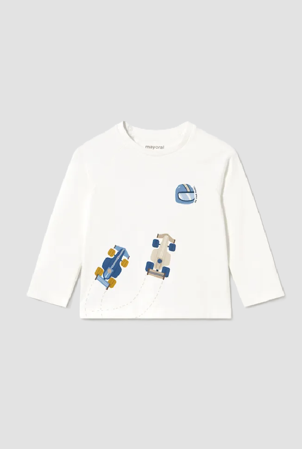 Maglia corsa bambino bianco 