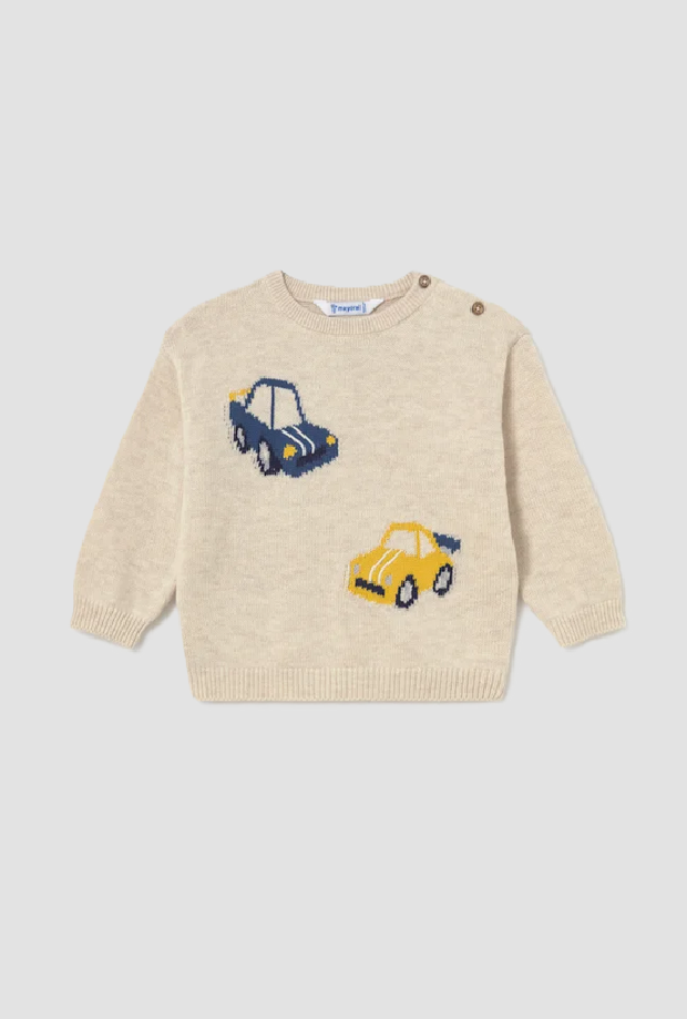 Maglione intarsi bambino pietra 