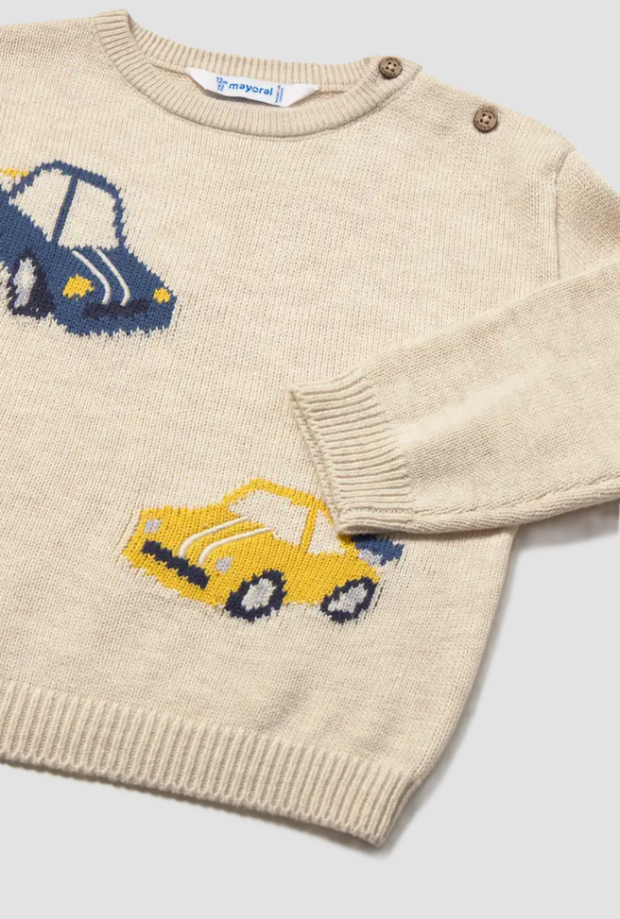 Maglione intarsi bambino pietra 