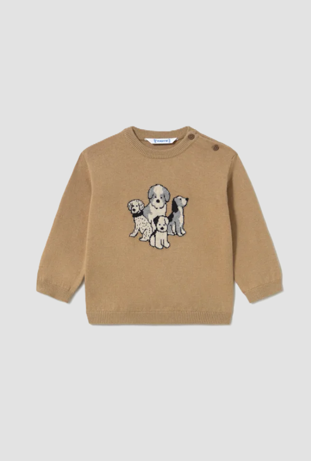 Maglione animaletti bambino biscotto 
