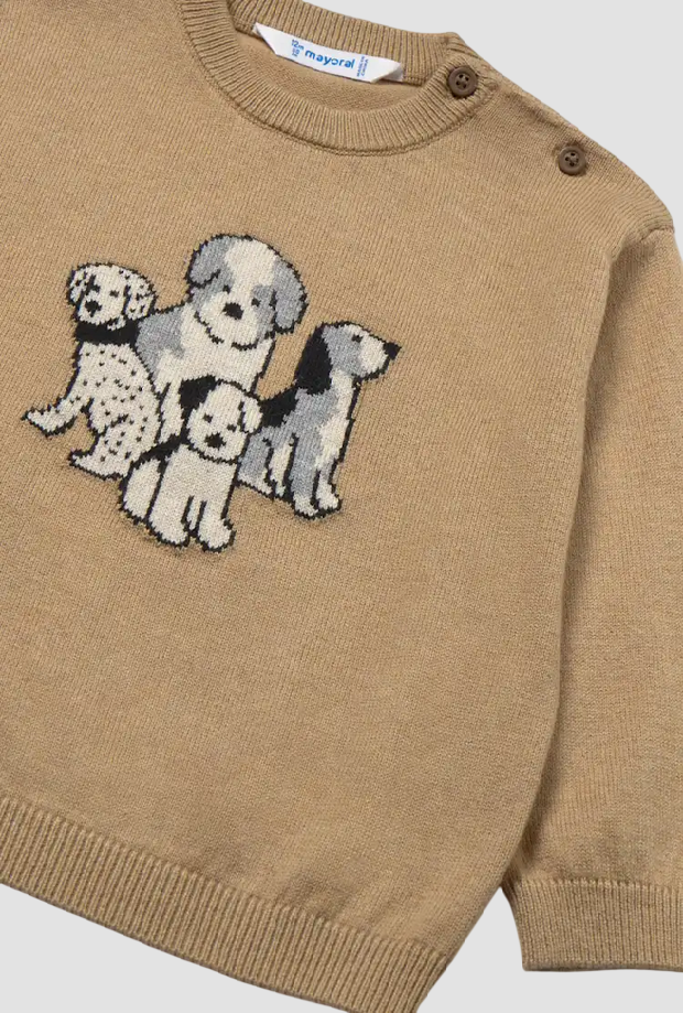 Maglione animaletti bambino biscotto 