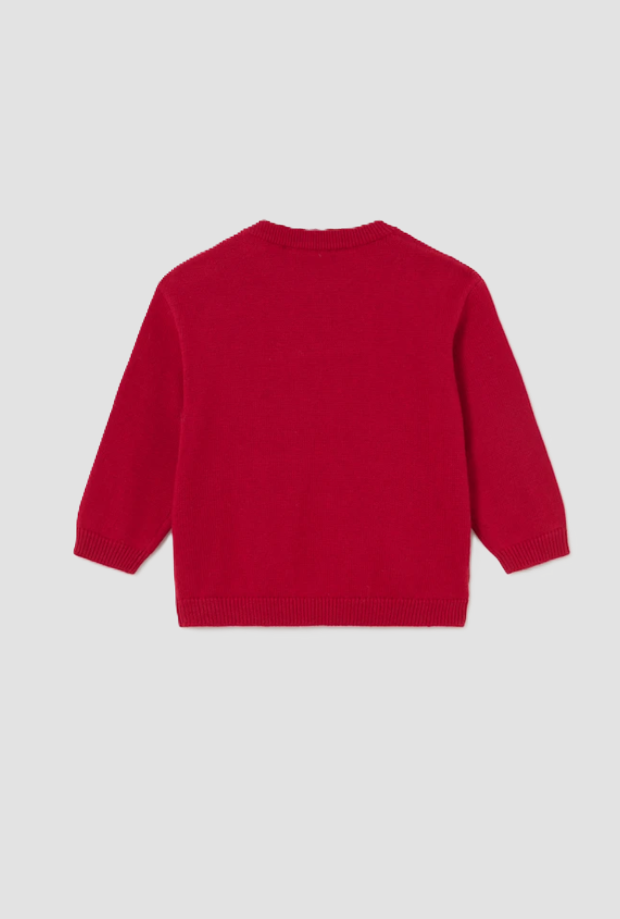 Maglione con orsetto bambino rosso 
