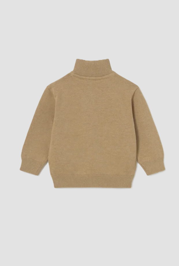 Felpa full zip cagnolino da bambino biscotto 