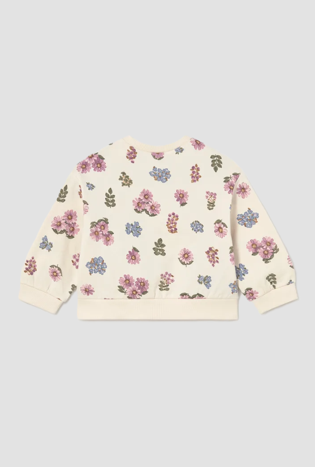 Maglia a fantasia floreale bambina soia 