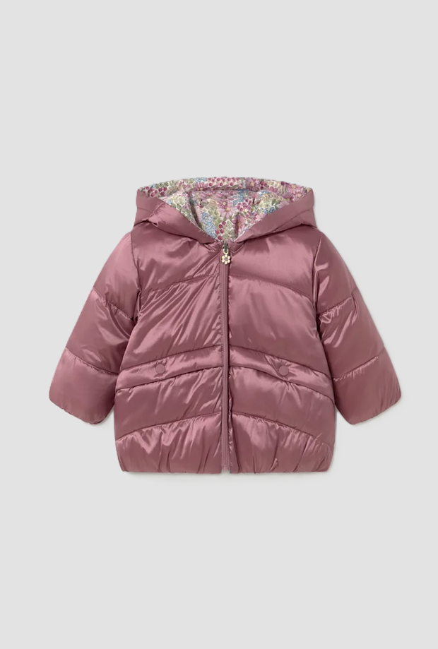 Giubbino reversibile bambina violetta 
