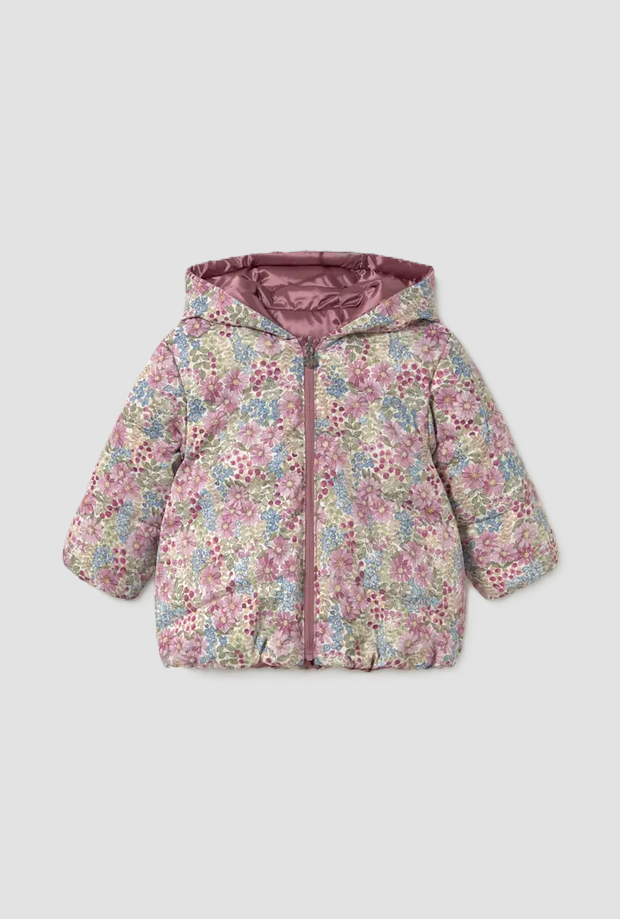 Giubbino reversibile bambina violetta 