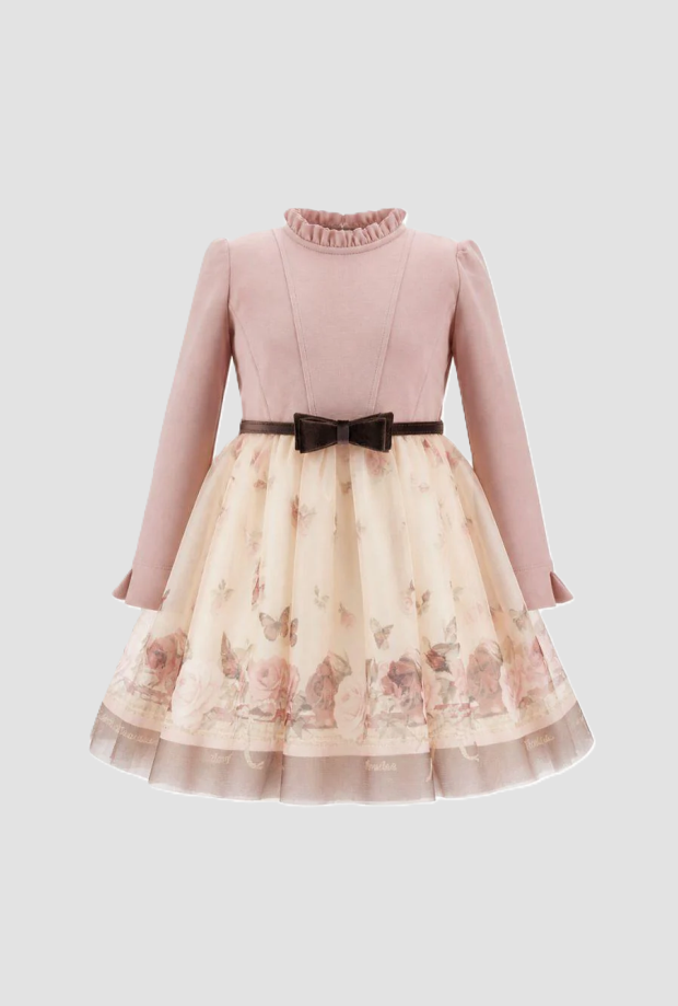 Abito bambina rose tulle 
